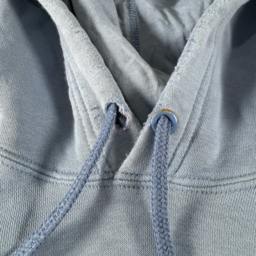 Nike Sweater Men XL Powder Blue Pullover Thrashed Hoodie Grunge Streetwear Baggy